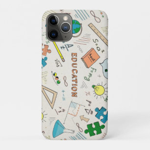 Luxury Leather Pad Case — Geometric Design