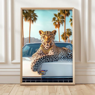 Luxury Leopard Poster Print, Maximalist Leopard