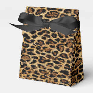 Luxury Leopard Skin Elegant Wild Animal Fur Design Favour Box