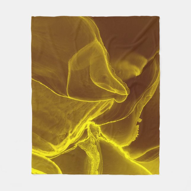 Luxury light particle falling background shiny eff fleece blanket (Front)