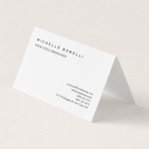 Luxury Linen Classical Plain Professional Business Card
