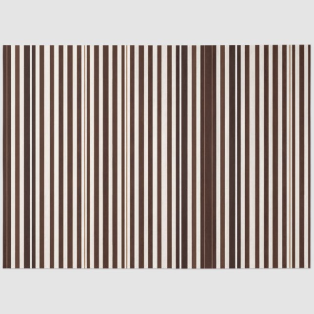 Luxury Linen Modern Brown White Texture Collection Tissue Paper (Front)