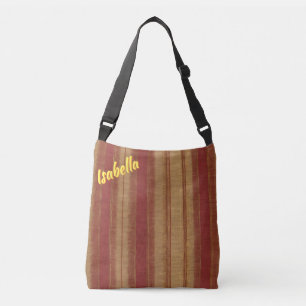 Luxury Linen Popular Burgundy Gold Collection Crossbody Bag