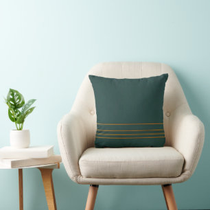 Luxury Linen Popular Green Gold Texture Collection Cushion