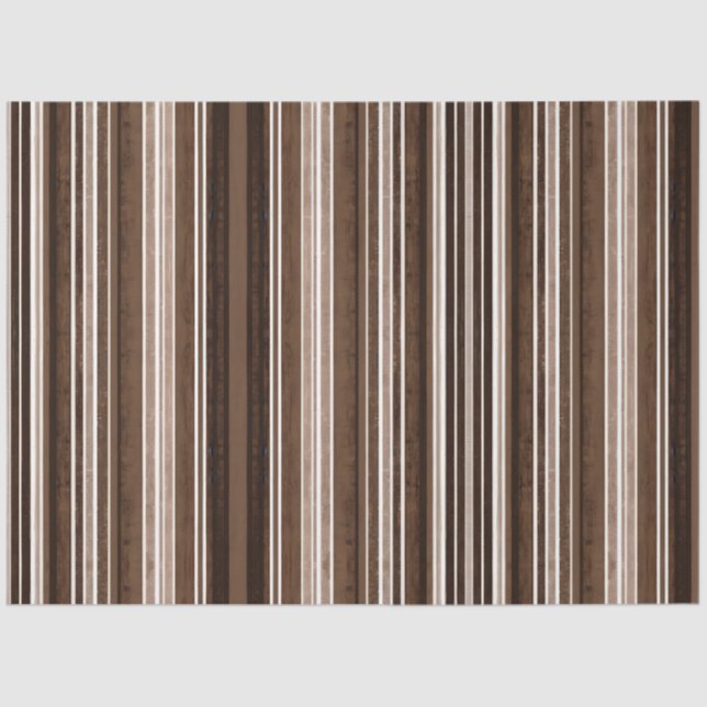 Luxury Linen Trendy Brown White Texture Collection Tissue Paper (Front)