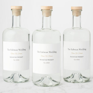 Luxury Liquor Labels   Custom Wedding Whiskey