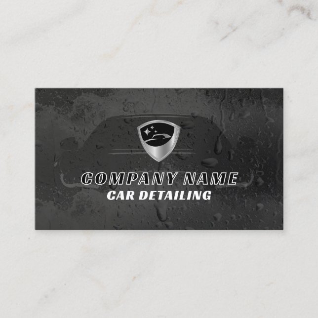 Luxury logo car detailing Business Card (Front)