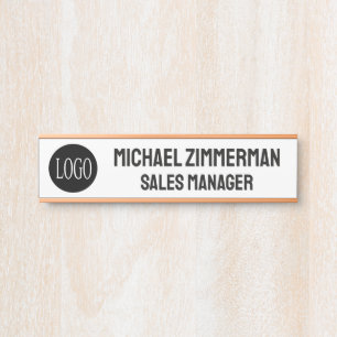 Luxury Logo Office Door Sign