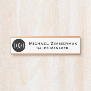 Luxury Logo Office Door Sign