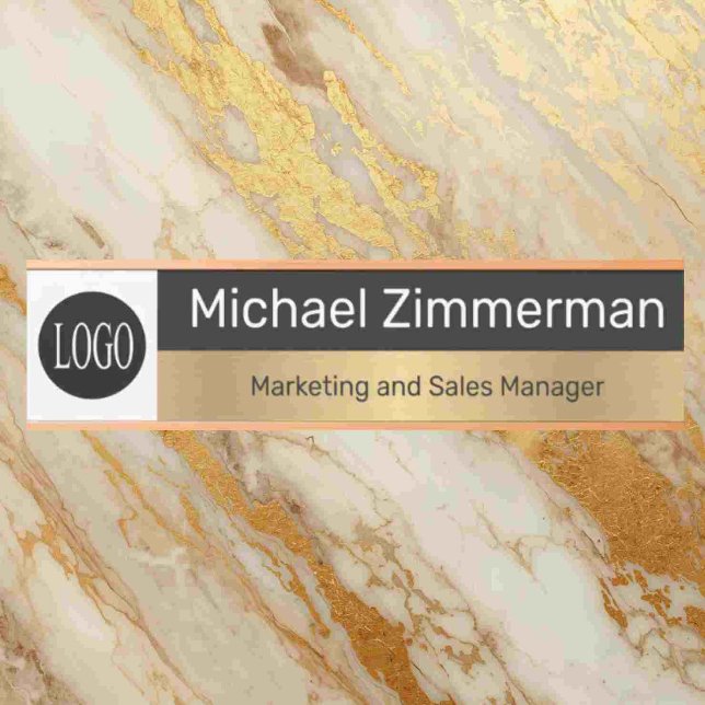 Luxury Long Name Logo Office Door Sign (Creator Uploaded)