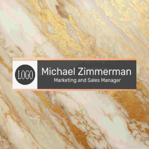 Luxury Long Name Logo Office Door Sign