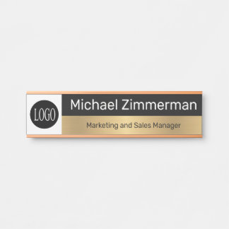 Luxury Long Name Logo Office Door Sign