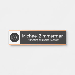 Luxury Long Name Logo Office Door Sign