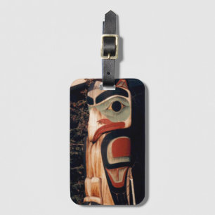 Luxury Luggage Tag Totem Pole Photo Designed
