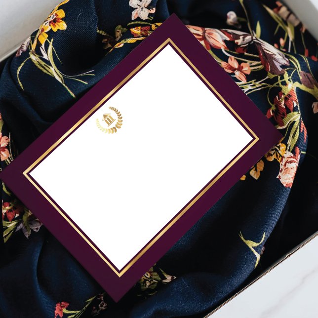 Luxury Magenta Legal Professional Business Card (Creator Uploaded)