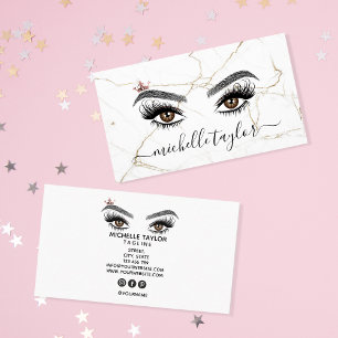 Luxury Makeup artist Beauty Lash Extension eye Business Card