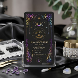 Luxury Makeup Artist Business Card with QR Code