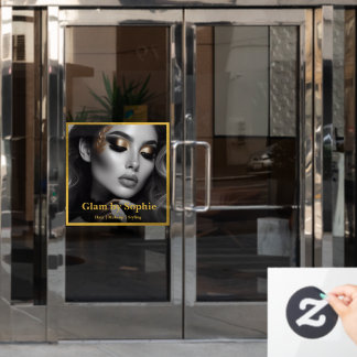 Luxury Makeup Artist Door Cling – Customisable Des