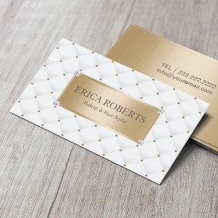 Luxury Makeup Artist Hair Stylist Event Business Card