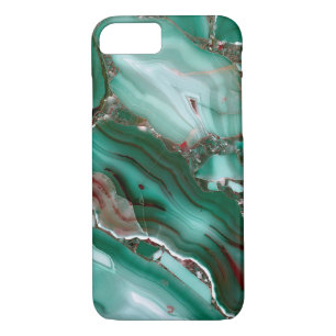 Luxury Malachite Gemstone Agate Marble iPhone 8/7 Case