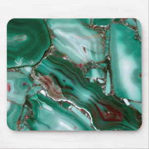 Luxury Malachite Gemstone Agate Marble Mouse Pad