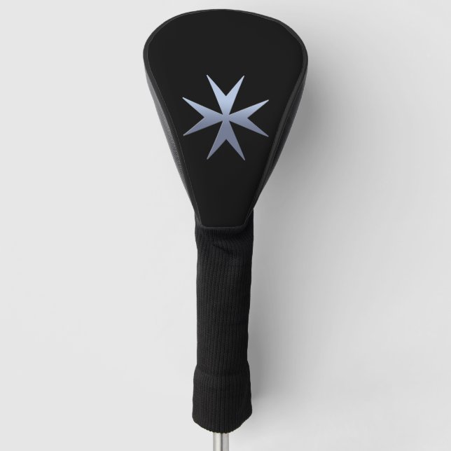 Luxury Maltese Cross  Golf Head Cover (Front)