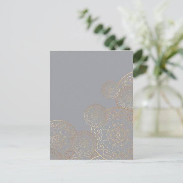 Luxury Mandala 49 Holiday Postcard (Standing Front)