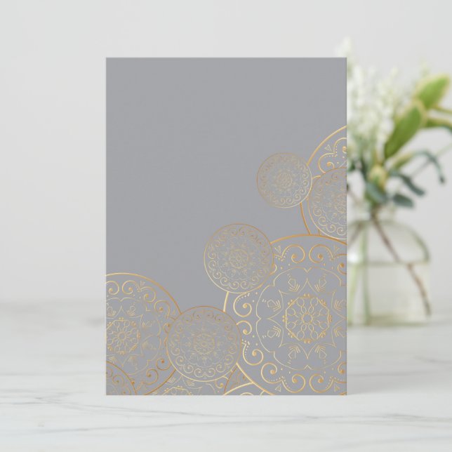 Luxury Mandala 49 Thank You Card (Standing Front)