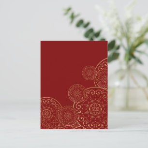 Luxury Mandala 50 Holiday Postcard