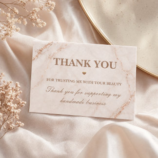 Luxury Marble Business Card | Rose Gold Beauty