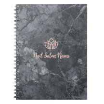 Luxury Marble Custom Nail Salon with Logo