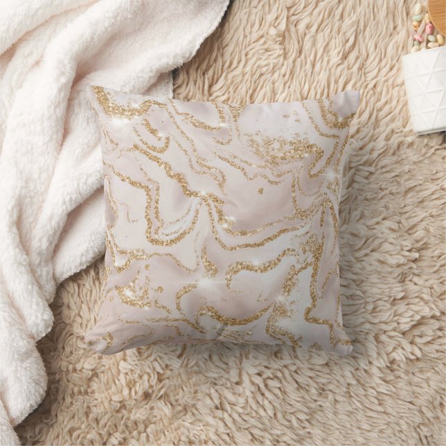 Luxury Marble Glitter Cushion (Blanket)