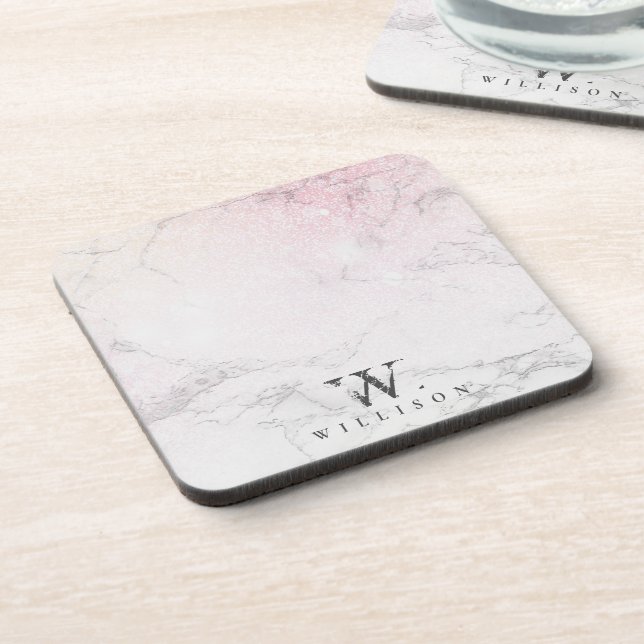 Luxury Marble Personalised design Coaster (Left Side)