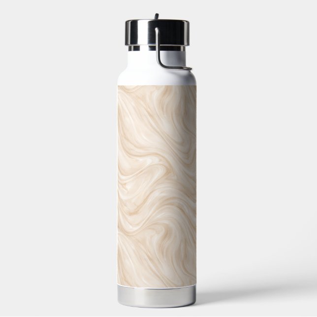 Luxury Marble Swirl Pattern Water Bottle (Left)