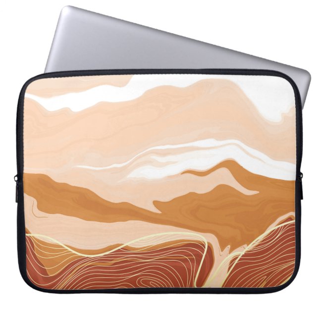 Luxury marble texture background design. Liquid ma Laptop Sleeve (Front)