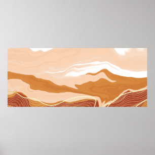 Luxury marble texture background design. Liquid ma Poster