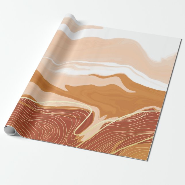 Luxury marble texture background design. Liquid ma Wrapping Paper (Unrolled)