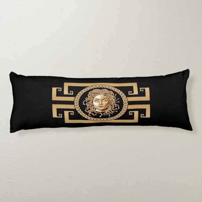 Luxury Medusa Gold  Body Pillow (Back)