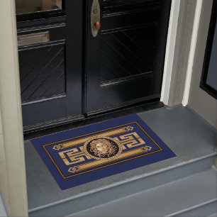 Luxury Medusa Head Gold Doormat