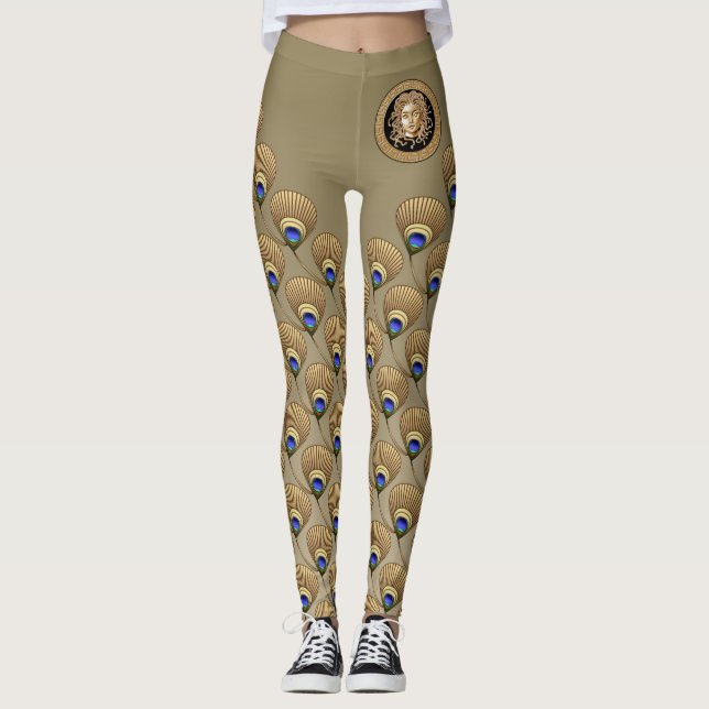 Luxury Medusa Medallion Leggings (Front)