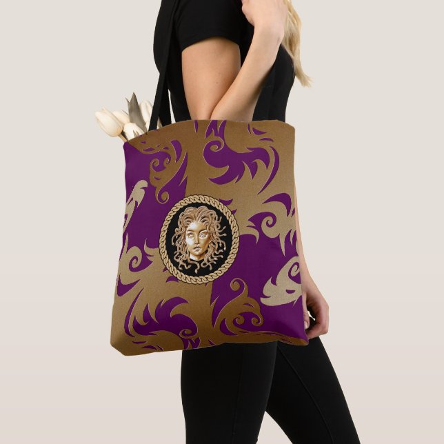 Luxury  Medusa Tote Bag (Close Up)