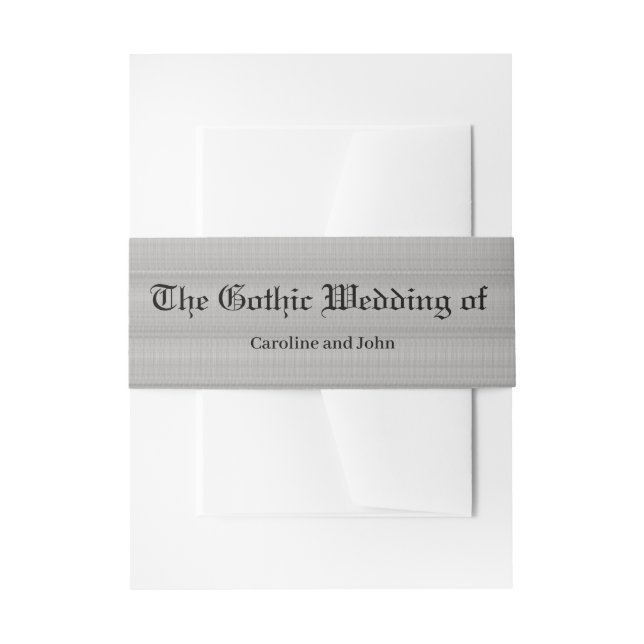 Luxury meets romance.  invitation belly band (Front Example)