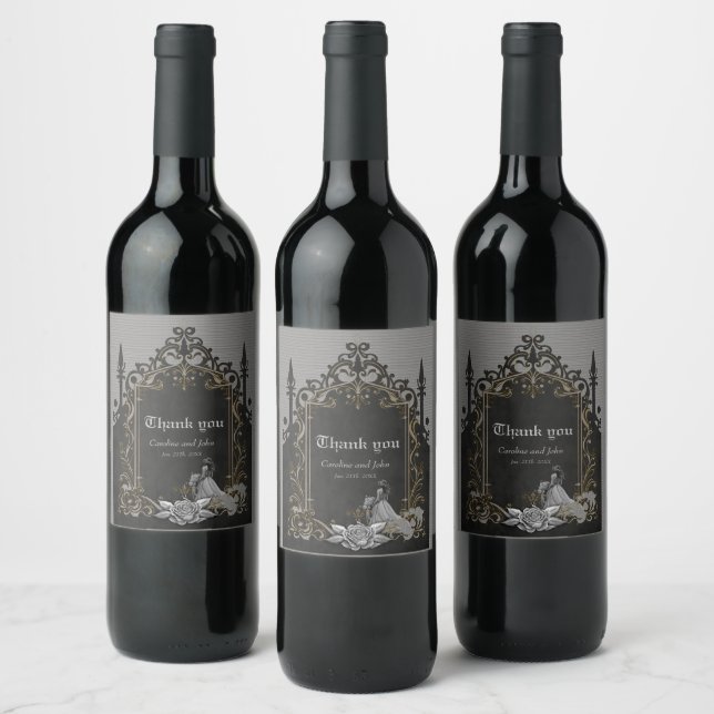 Luxury meets romance. wine label (Bottles)