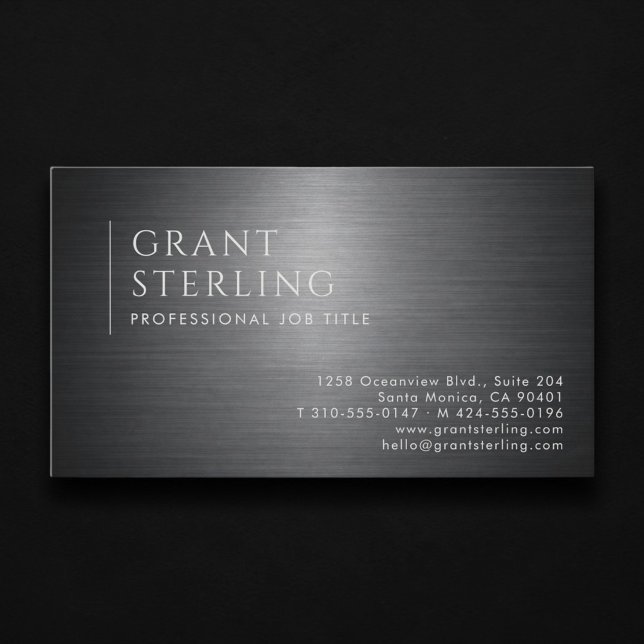Luxury Metallic Professional Business Card (Creator Uploaded)