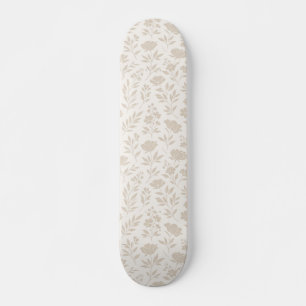 Luxury Minimal Botanical Pattern Skateboard
