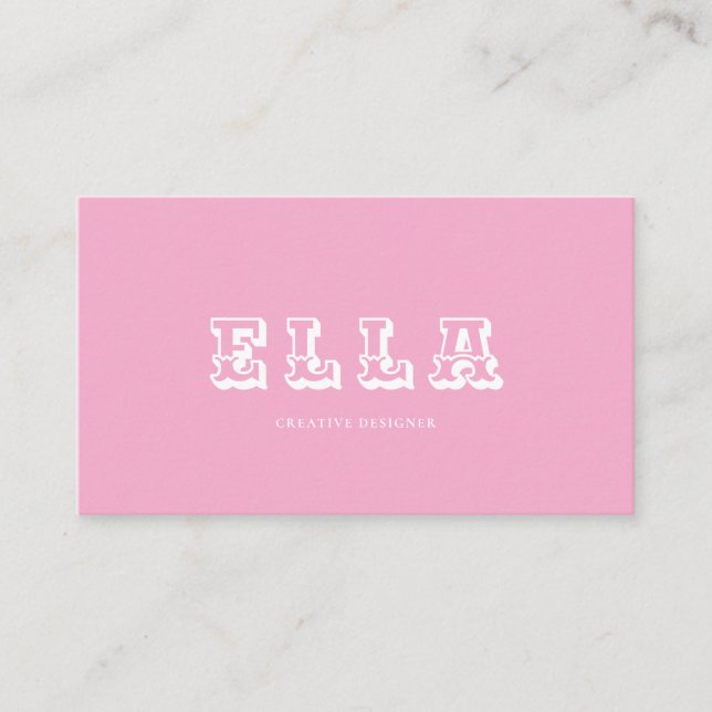 Luxury Minimal Business Card for Professionals (Front)