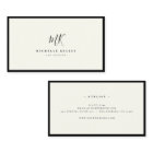 Luxury Minimal Monogram Black Ivory Chic Stylish