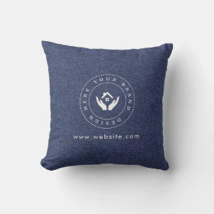 Luxury Minimalist Custom Logo Promotional Branded Cushion