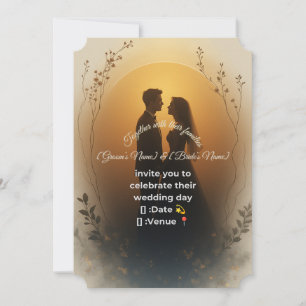 Luxury Minimalist Gold Wedding Invitation 💍 Moder