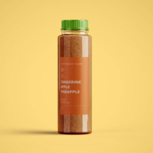 Luxury Minimalist Juice Smoothie Bottles Label